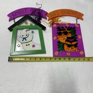 Halloween Ghost and Pumpkin Wall Decor